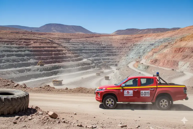 Camioneta minera